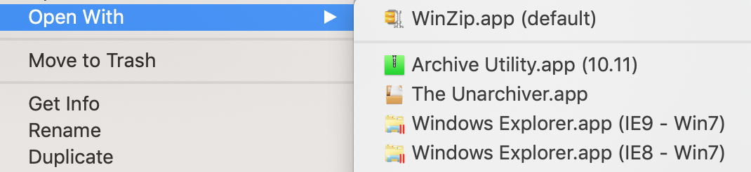 download apps keep opening in winzip